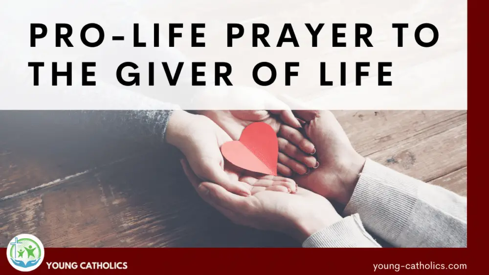 Pro-Life Prayer to the Giver of Life – Young Catholics