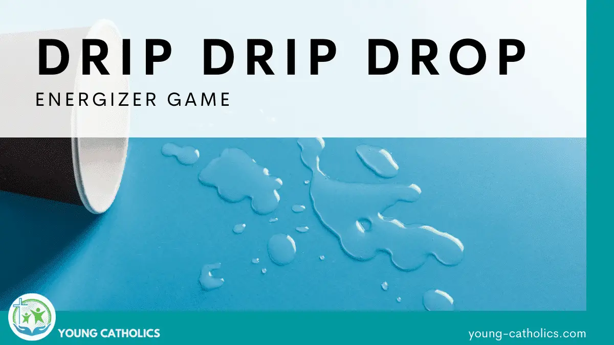 A spilled paper cup of water, since a small amount of water is spilled in this Drip Drip Drop game.
