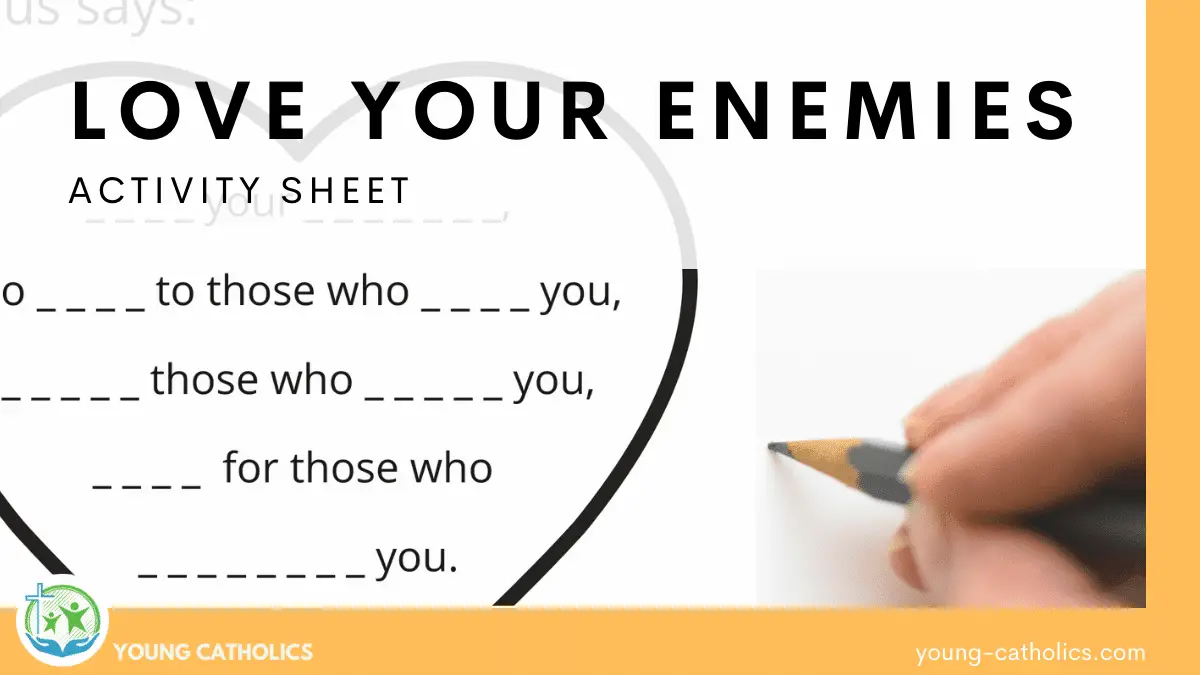 LIVING WITH THE ENEMY Lesson preparation worksheet