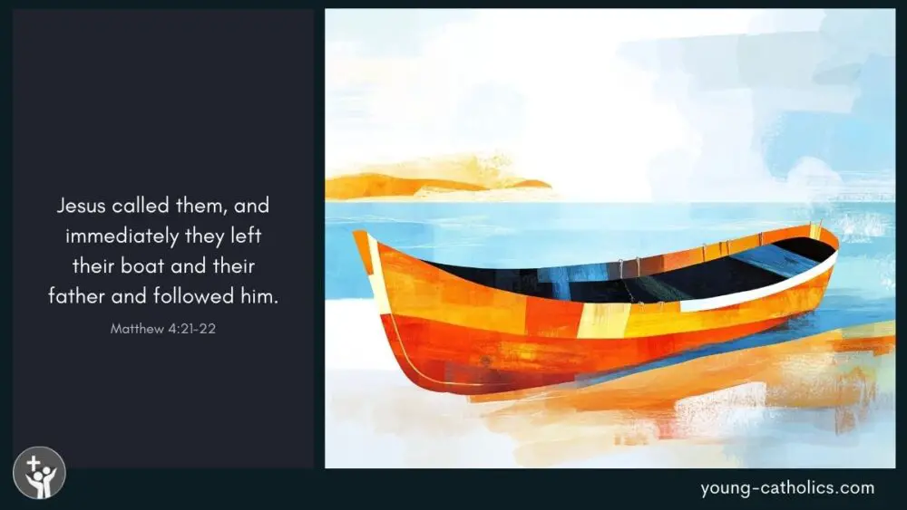 Jesus called them, and immediately they left their boat and their father and followed him. St. James the Apostle, pray for us.